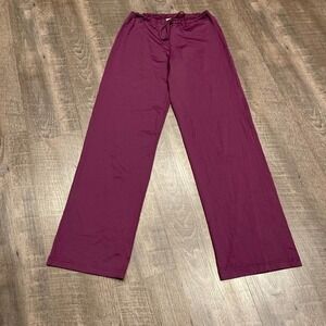 Lotus Leggings Wide leg cinch waist pants in Wine